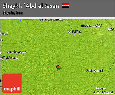 Physical 3D Map of Shaykh `Abd Al Ḩasan