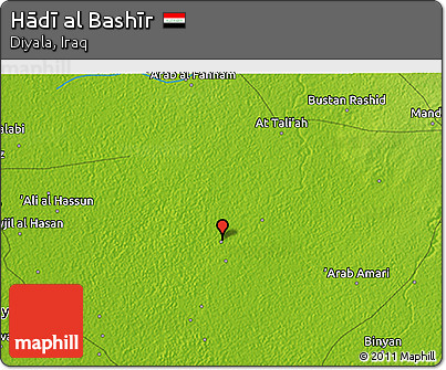 Physical 3D Map of Hādī Al Bashīr
