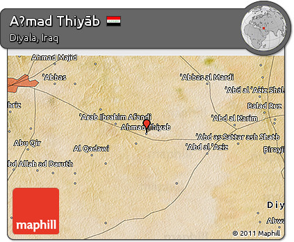Satellite 3D Map of Aḩmad Thiyāb