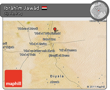 Satellite 3D Map of Ibrāhīm Jawād