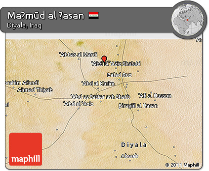Satellite 3D Map of Maḩmūd Al Ḩasan