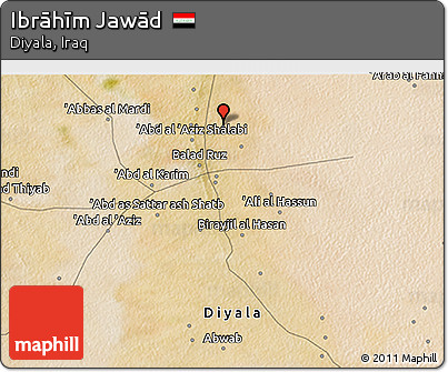 Satellite 3D Map of Ibrāhīm Jawād