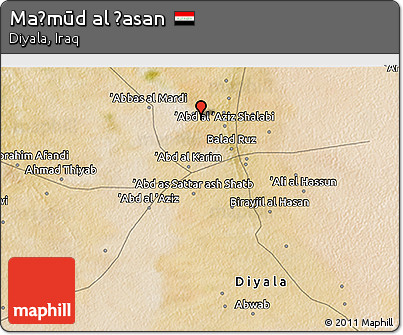Satellite 3D Map of Maḩmūd Al Ḩasan