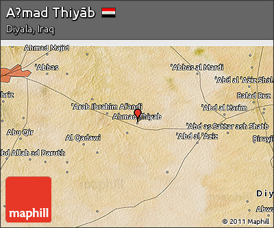 Satellite 3D Map of Aḩmad Thiyāb