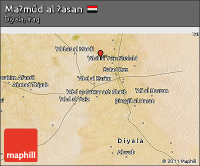 Satellite 3D Map of Maḩmūd Al Ḩasan