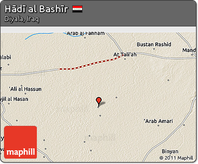 Shaded Relief 3D Map of Hādī Al Bashīr