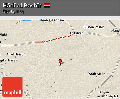 Shaded Relief 3D Map of Hādī Al Bashīr
