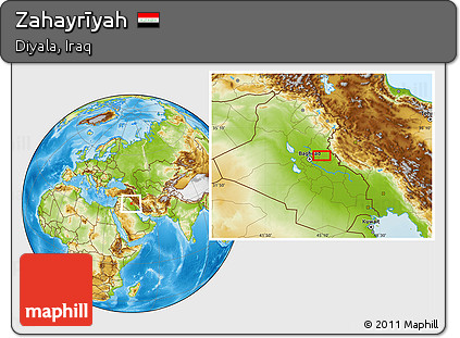 Physical Location Map of Zahayrīyah