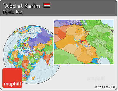 Political Location Map of `Abd Al Karīm