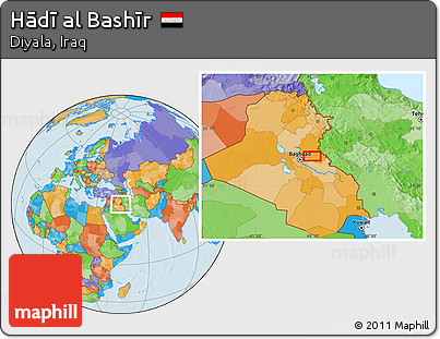 Political Location Map of Hādī Al Bashīr