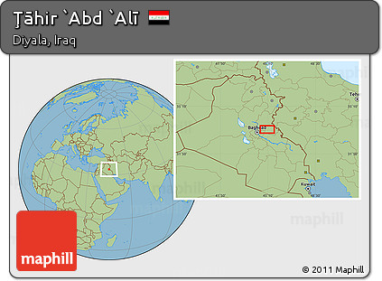 Savanna Style Location Map of Ţāhir `Abd `Alī