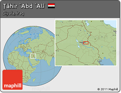 Savanna Style Location Map of Ţāhir `Abd `Alī