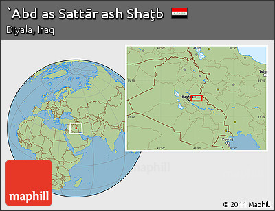 Savanna Style Location Map of `Abd As Sattār Ash Shaţb
