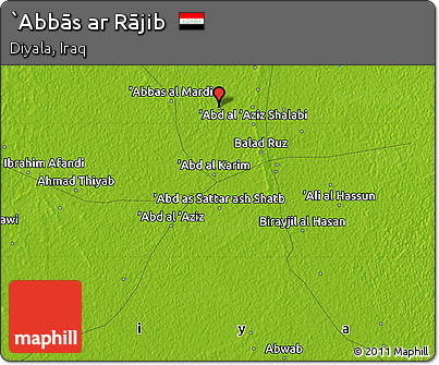 Physical Map of `Abbās Ar Rājib