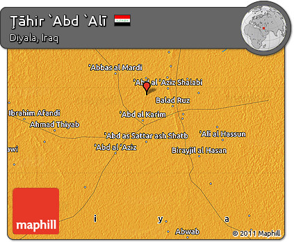 Political Map of Ţāhir `Abd `Alī