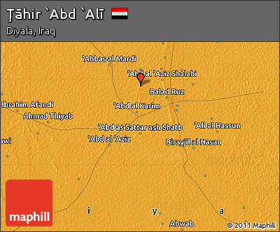 Political Map of Ţāhir `Abd `Alī
