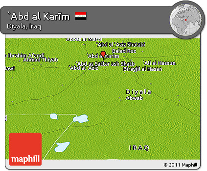 Physical Panoramic Map of `Abd Al Karīm