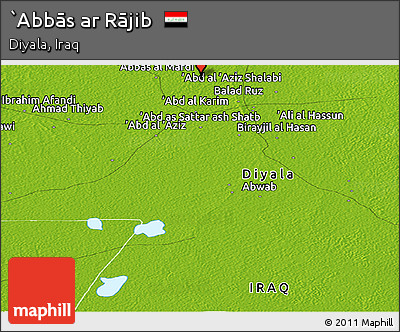 Physical Panoramic Map of `Abbās Ar Rājib