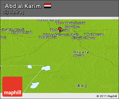 Physical Panoramic Map of `Abd Al Karīm