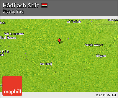 Physical Panoramic Map of Hādī Ash Shīr