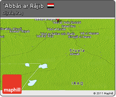 Physical Panoramic Map of `Abbās Ar Rājib