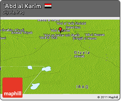 Physical Panoramic Map of `Abd Al Karīm