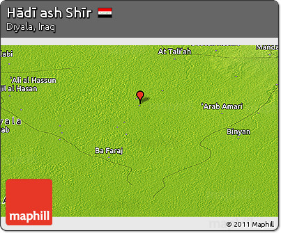 Physical Panoramic Map of Hādī Ash Shīr