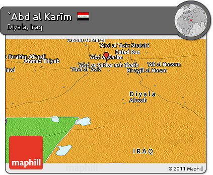 Political Panoramic Map of `Abd Al Karīm
