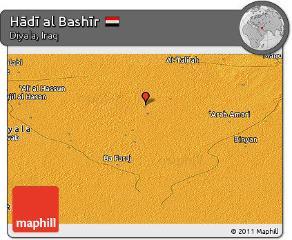 Political Panoramic Map of Hādī Al Bashīr