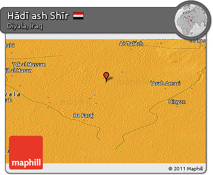 Political Panoramic Map of Hādī Ash Shīr
