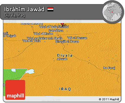 Political Panoramic Map of Ibrāhīm Jawād