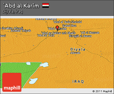 Political Panoramic Map of `Abd Al Karīm