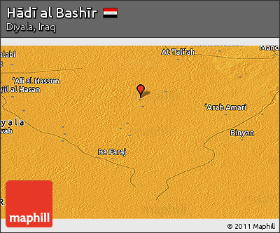 Political Panoramic Map of Hādī Al Bashīr