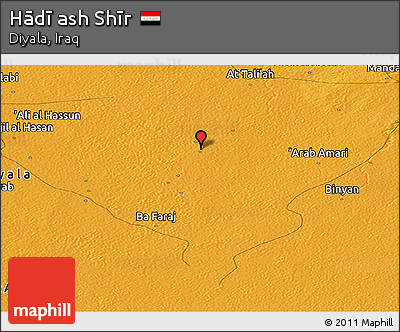 Political Panoramic Map of Hādī Ash Shīr