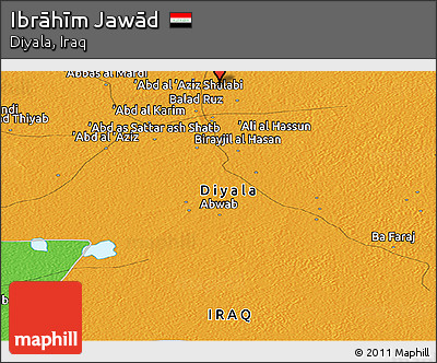 Political Panoramic Map of Ibrāhīm Jawād