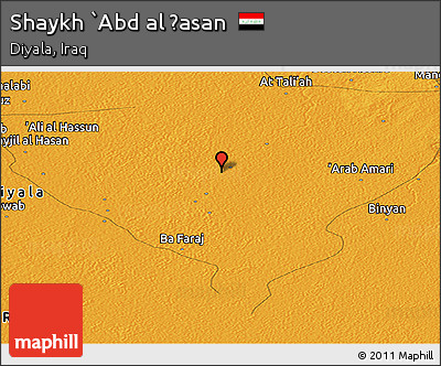 Political Panoramic Map of Shaykh `Abd Al Ḩasan