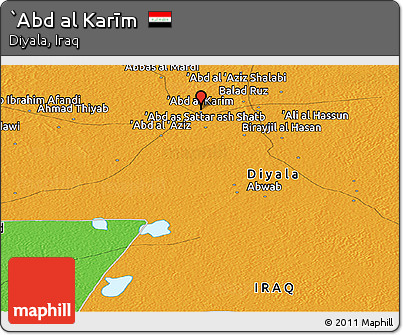 Political Panoramic Map of `Abd Al Karīm