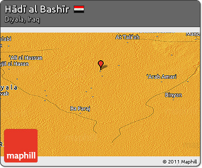 Political Panoramic Map of Hādī Al Bashīr