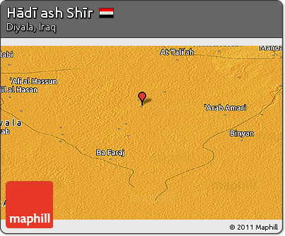 Political Panoramic Map of Hādī Ash Shīr