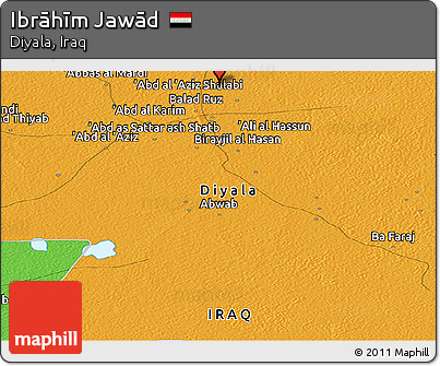 Political Panoramic Map of Ibrāhīm Jawād