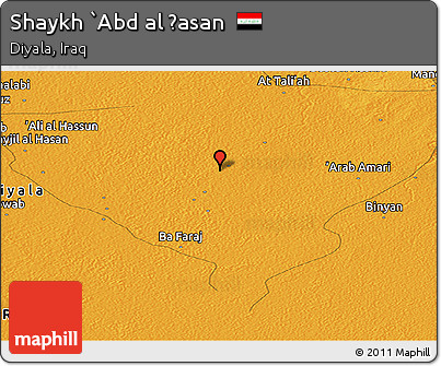 Political Panoramic Map of Shaykh `Abd Al Ḩasan