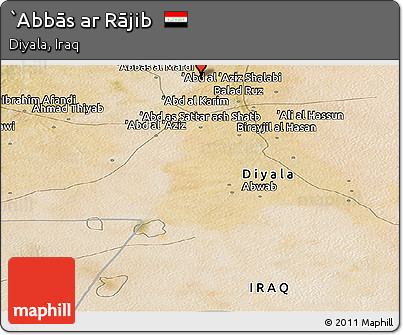 Satellite Panoramic Map of `Abbās Ar Rājib