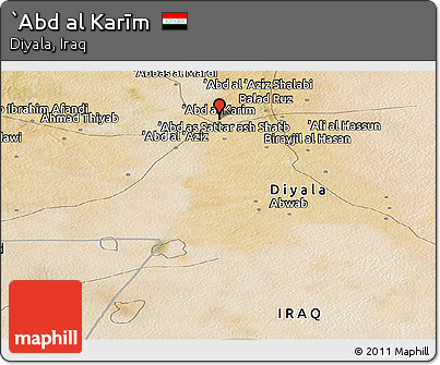 Satellite Panoramic Map of `Abd Al Karīm