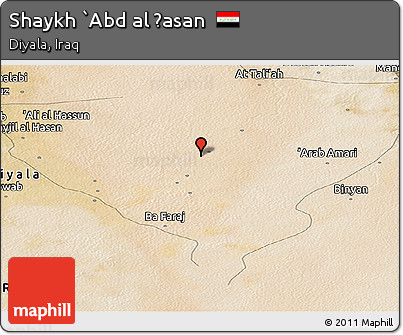 Satellite Panoramic Map of Shaykh `Abd Al Ḩasan