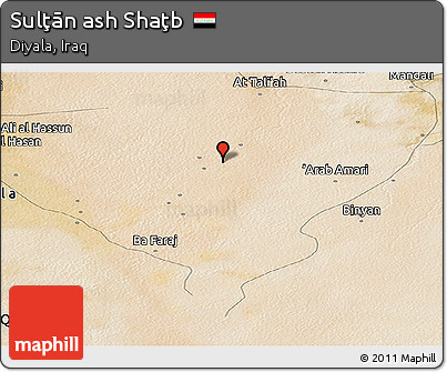 Satellite Panoramic Map of Sulţān Ash Shaţb