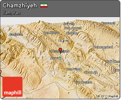 Satellite 3D Map of Chamzhīyeh