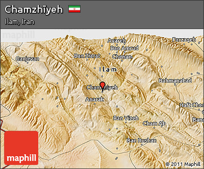 Satellite 3D Map of Chamzhīyeh