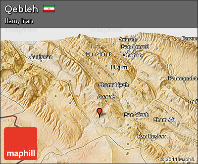 Satellite 3D Map of Qebleh