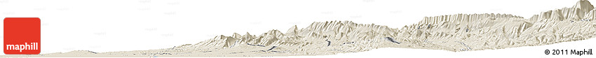 Shaded Relief Horizon Map of Fatemīyeh