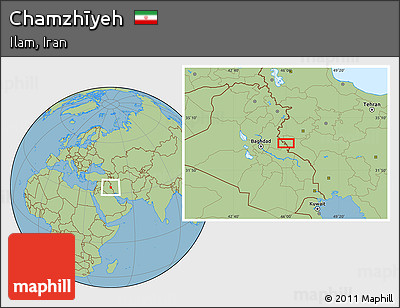Savanna Style Location Map of Chamzhīyeh